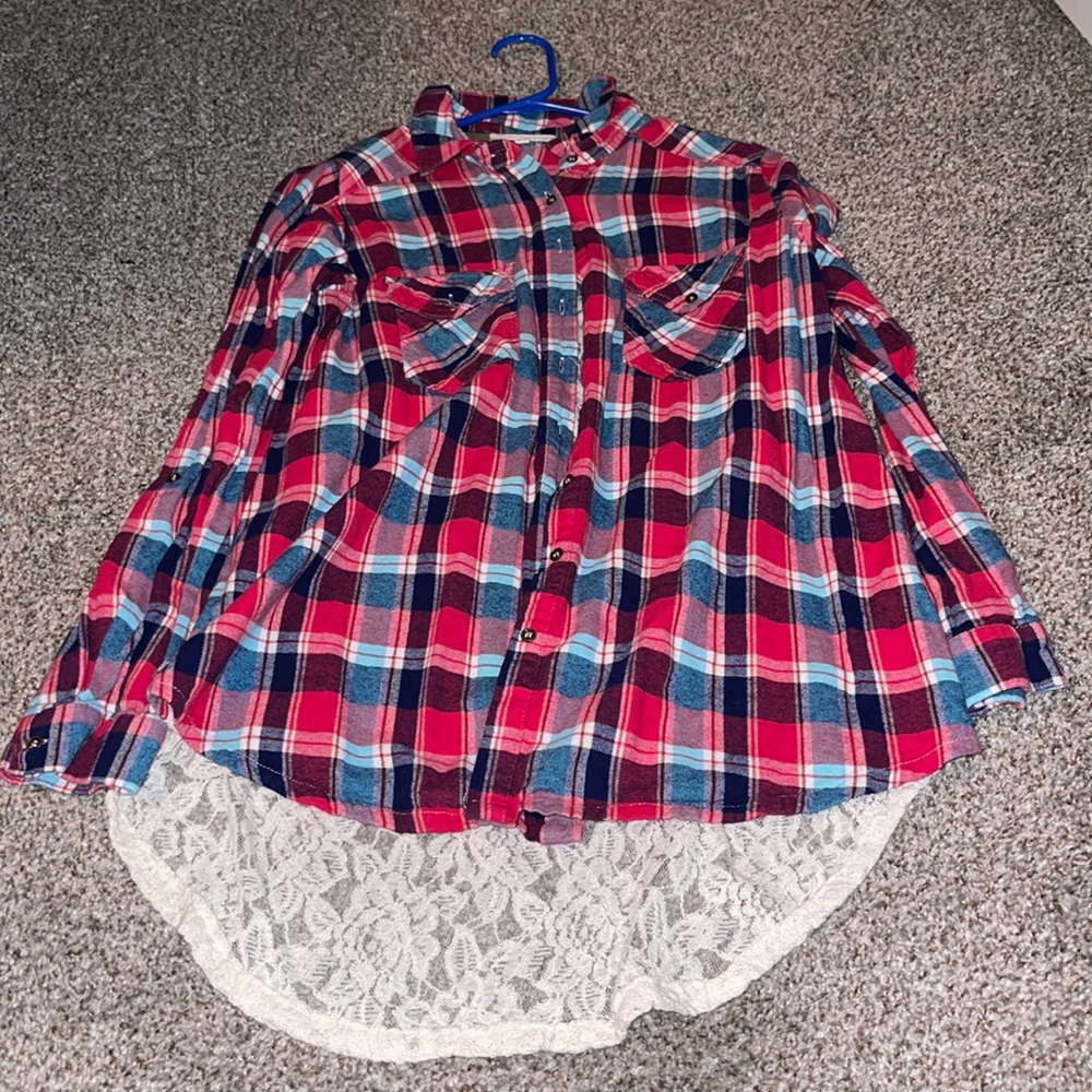 Lace flannel